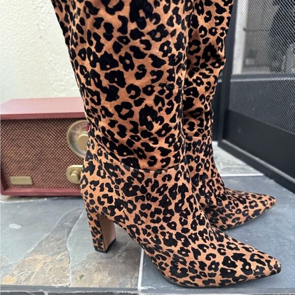 Steven Steve Madden Joanis boots - cheetah print EUC NO WEAR SZ 7.5 - Picture 4 of 7
